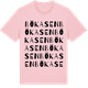Pink Cotton t-shirt med Bökasen ordlek t-shirt