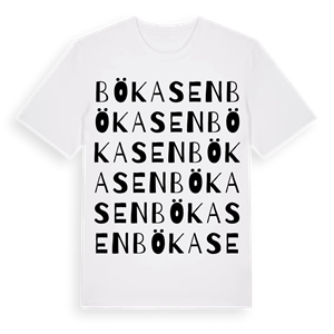 Bökasen ordlek t-shirt – ekologisk bomull t-shirt från Pinshirt