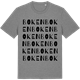 Mid Heather Gray t-shirt med Boken ordlek t-shirt
