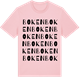 Pink Cotton t-shirt med Boken ordlek t-shirt