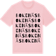 Pink Cotton t-shirt med Bokenäs ordlek t-shirt