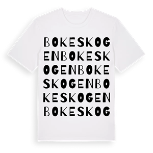Bokeskogen ordlek t-shirt – ekologisk bomull t-shirt från Pinshirt