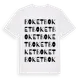 White t-shirt med Boket ordlek t-shirt