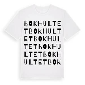 Bokhultet ordlek t-shirt – ekologisk bomull t-shirt från Pinshirt