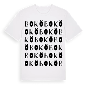 Bokö ordlek t-shirt – ekologisk bomull t-shirt från Pinshirt
