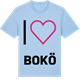 Blue Soul t-shirt med Jag älskar Bokö t-shirt stort tryck