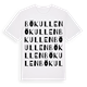 White t-shirt med Bökullen ordlek t-shirt