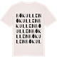 Vintage White t-shirt med Bökullen ordlek t-shirt