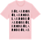 Pink Cotton t-shirt med Bölabron ordlek t-shirt