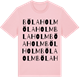 Pink Cotton t-shirt med Bölaholm ordlek t-shirt