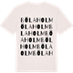 Vintage White t-shirt med Bölaholm ordlek t-shirt