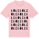 Pink Cotton t-shirt med Böle ordlek t-shirt