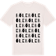Vintage White t-shirt med Böle ordlek t-shirt