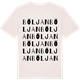 Vintage White t-shirt med Böljan ordlek t-shirt