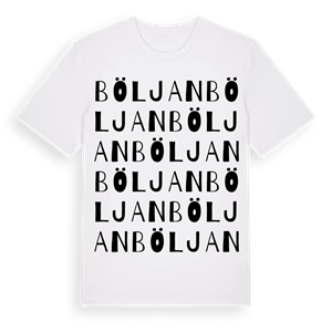Böljan ordlek t-shirt – ekologisk bomull t-shirt från Pinshirt