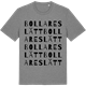 Mid Heather Gray t-shirt med Bollareslätt ordlek t-shirt