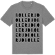 Mid Heather Gray t-shirt med Bollerud ordlek t-shirt