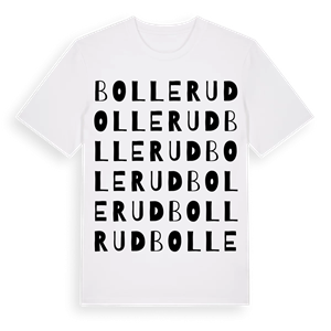 Bollerud ordlek t-shirt – ekologisk bomull t-shirt från Pinshirt