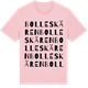 Pink Cotton t-shirt med Bolleskären ordlek t-shirt