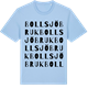 Blue Soul t-shirt med Bollsjö bruk ordlek t-shirt