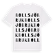 Bollsjö bruk ordlek t-shirt