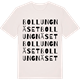 Vintage White t-shirt med Bollungnäset ordlek t-shirt