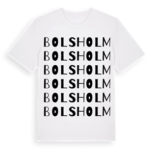 Bolsholm ordlek t-shirt – ekologisk bomull t-shirt från Pinshirt