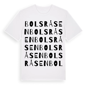 Bolsråsen ordlek t-shirt – ekologisk bomull t-shirt från Pinshirt