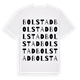 White t-shirt med Bolstad ordlek t-shirt