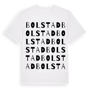 Bolstad ordlek t-shirt – ekologisk bomull t-shirt från Pinshirt
