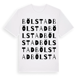 Bölstad ordlek t-shirt – ekologisk bomull t-shirt från Pinshirt