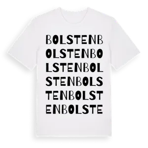 Bolsten ordlek t-shirt – ekologisk bomull t-shirt från Pinshirt