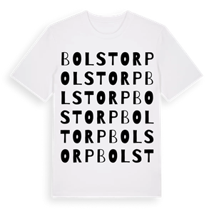 Bolstorp ordlek t-shirt – ekologisk bomull t-shirt från Pinshirt