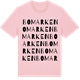 Pink Cotton t-shirt med Bomarken ordlek t-shirt