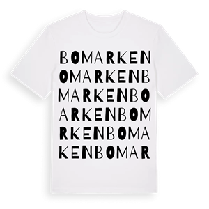 Bomarken ordlek t-shirt – ekologisk bomull t-shirt från Pinshirt