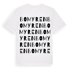 Bomyren ordlek t-shirt – ekologisk bomull t-shirt från Pinshirt