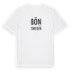 White t-shirt med Bön i Sverige t-shirt