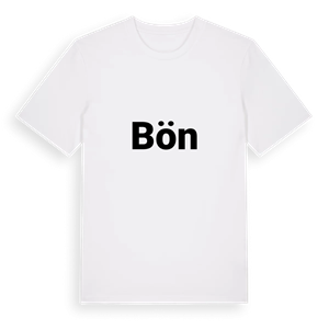 Bön fetstil t-shirt – ekologisk bomull t-shirt från PinShirt