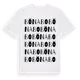 White t-shirt med Bönabo ordlek t-shirt