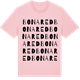 Pink Cotton t-shirt med Bonared ordlek t-shirt