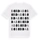 White t-shirt med Bondabo ordlek t-shirt