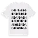 White t-shirt med Bondabo ordlek t-shirt