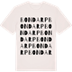 Vintage White t-shirt med Bondarp ordlek t-shirt