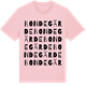 Pink Cotton t-shirt med Bondegärde ordlek t-shirt