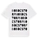 White t-shirt med Bondestorp ordlek t-shirt