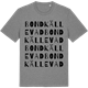 Mid Heather Gray t-shirt med Bondkällevad ordlek t-shirt