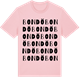 Pink Cotton t-shirt med Bondö ordlek t-shirt