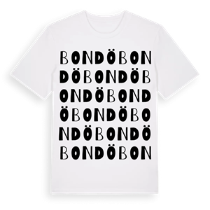 Bondö ordlek t-shirt – ekologisk bomull t-shirt från Pinshirt