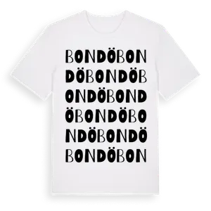 Bondö ordlek t-shirt – ekologisk bomull t-shirt från Pinshirt