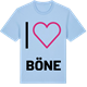 Blue Soul t-shirt med Jag älskar Böne t-shirt stort tryck